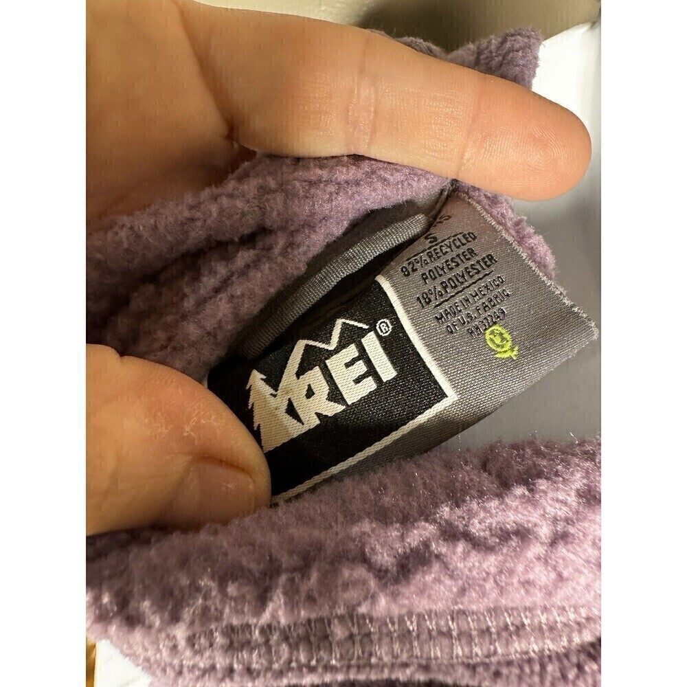 REI Jacket Womens Small Long Sleeve Fleece Purple Pockets Casual - Picture 5 of 7